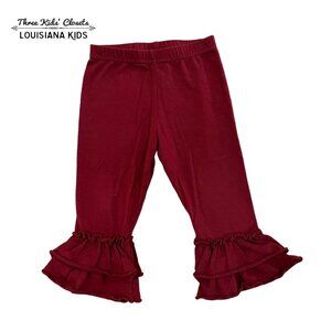 Girls 18m Maroon Ruffle Pants